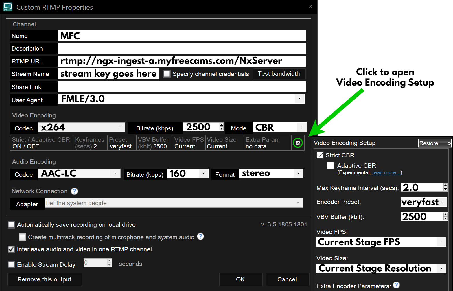 xsplit rtmp server setup